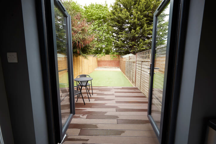open french patio doors leading to the garden